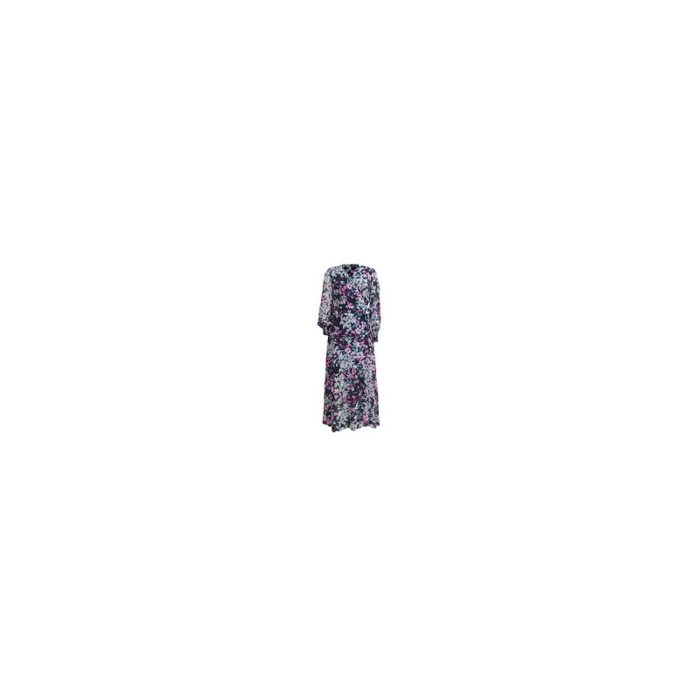 BAR III Womens Black Floral Cuffed Surplice Neckline Faux Wrap Dress XXS